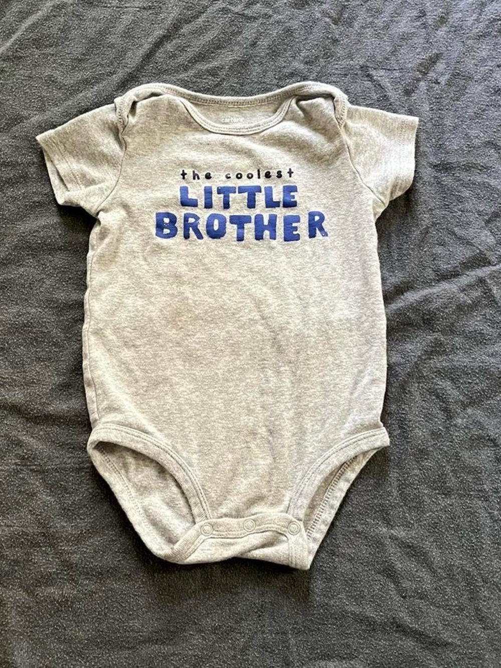 Carter's "The Coolest Little Brother" baby short sleeve onesie